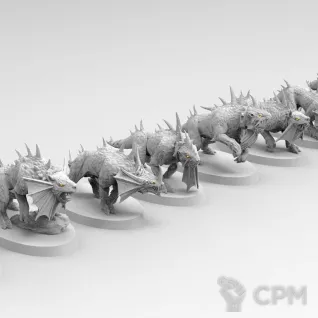 Описание картинки Flesh Hounds от 3Д-Печка по цене 150руб | Свободный Рынок Миниатюр - СРМ