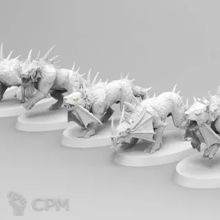Описание картинки Flesh Hounds от 3Д-Печка по цене 150руб | Свободный Рынок Миниатюр - СРМ