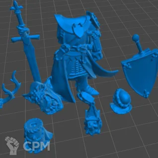 Описание картинки Questing Knight Paladin от 3Д-Печка по цене 300руб | Свободный Рынок Миниатюр - СРМ