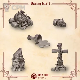 Описание картинки Crimson Lords: Basing decor 1 от 3Д-Печка по цене 300руб | Свободный Рынок Миниатюр - СРМ