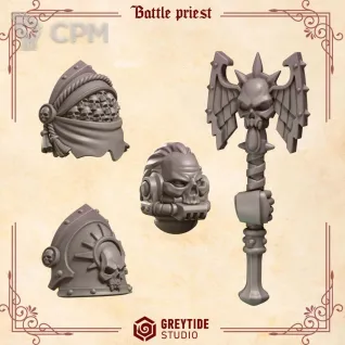 Описание картинки Crimson Lords: Battle Prist от 3Д-Печка по цене 200руб | Свободный Рынок Миниатюр - СРМ