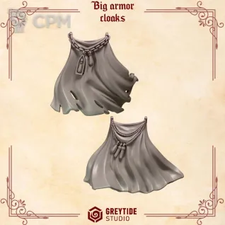 Описание картинки Crimson Lords: Big Armor cloaks от 3Д-Печка по цене 200руб | Свободный Рынок Миниатюр - СРМ