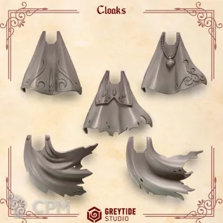 Описание картинки Crimson Lords: Cloaks от 3Д-Печка по цене 250руб | Свободный Рынок Миниатюр - СРМ
