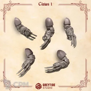 Описание картинки Crimson Lords: Claws 1 от 3Д-Печка по цене 200руб | Свободный Рынок Миниатюр - СРМ
