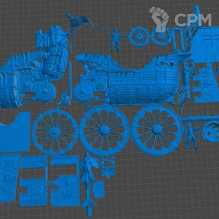Описание картинки Marienburger Land Ship от 3Д-Печка по цене 4 000руб | Свободный Рынок Миниатюр - СРМ