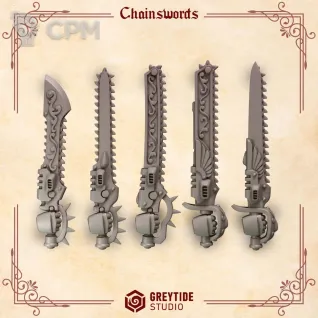 Описание картинки Crimson Lords: Chainsword от 3Д-Печка по цене 300руб | Свободный Рынок Миниатюр - СРМ