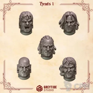 Описание картинки Crimson Lords: Heads 1 от 3Д-Печка по цене 150руб | Свободный Рынок Миниатюр - СРМ