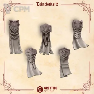 Описание картинки Crimson Lords: Loincloths 2 от 3Д-Печка по цене 150руб | Свободный Рынок Миниатюр - СРМ