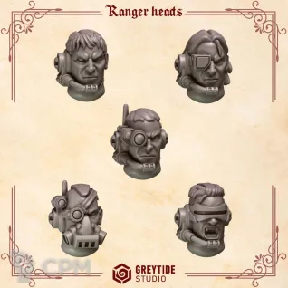 Описание картинки Crimson Lords: Ranger Heads от 3Д-Печка по цене 150руб | Свободный Рынок Миниатюр - СРМ