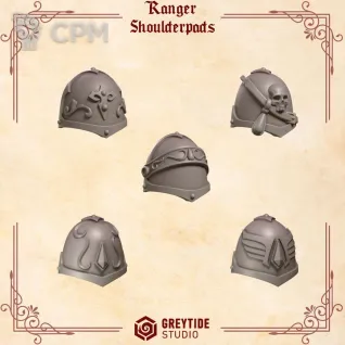 Описание картинки Crimson Lords: Ranger Shoulder от 3Д-Печка по цене 150руб | Свободный Рынок Миниатюр - СРМ
