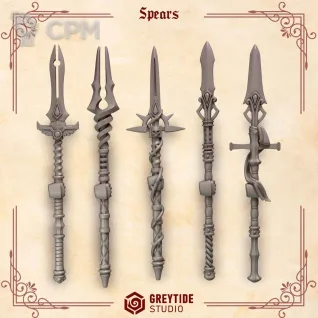 Описание картинки Crimson Lords: Spears от 3Д-Печка по цене 350руб | Свободный Рынок Миниатюр - СРМ