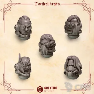 Описание картинки Crimson Lords: Tactical Heads от 3Д-Печка по цене 150руб | Свободный Рынок Миниатюр - СРМ