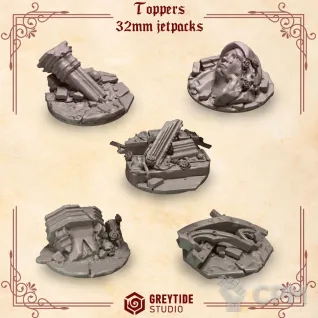 Описание картинки Crimson Lords: Topper 32 мм Jump Pack от 3Д-Печка по цене 500руб | Свободный Рынок Миниатюр - СРМ