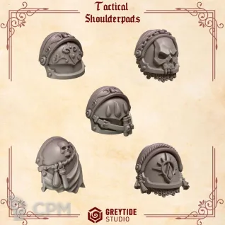 Описание картинки Crimson Lords: Tactical Shoulder от 3Д-Печка по цене 150руб | Свободный Рынок Миниатюр - СРМ