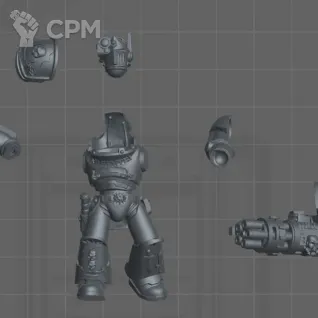 Описание картинки Silver Wardens Nemestrike Force Marines от Северная печать по цене 330руб | Свободный Рынок Миниатюр - СРМ