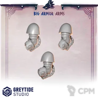 Описание картинки Primal Hounds: Big Armor Arms от 3Д-Печка по цене 70руб | Свободный Рынок Миниатюр - СРМ