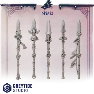 Описание картинки Primal Hounds: Spears от 3Д-Печка по цене 250руб | Свободный Рынок Миниатюр - СРМ