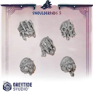 Описание картинки Primal Hounds: Shoulderpads 5 от 3Д-Печка по цене 150руб | Свободный Рынок Миниатюр - СРМ