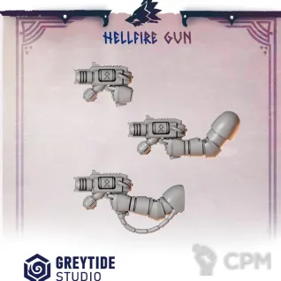 Описание картинки Primal Hounds: Hellfire Gun от 3Д-Печка по цене 150руб | Свободный Рынок Миниатюр - СРМ