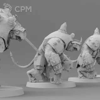 Описание картинки Armored Rat Ogres от 3Д-Печка по цене 600руб | Свободный Рынок Миниатюр - СРМ