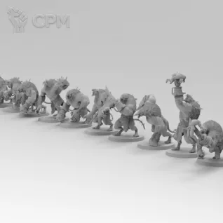 Описание картинки Rat Ogres от 3Д-Печка по цене 600руб | Свободный Рынок Миниатюр - СРМ