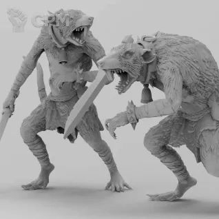 Описание картинки Skavenslaves от 3Д-Печка по цене 120руб | Свободный Рынок Миниатюр - СРМ