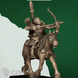 Описание картинки Mounted Feral Archers от 3Д-Печка по цене 3 100руб | Свободный Рынок Миниатюр - СРМ