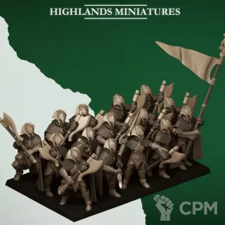 Описание картинки Feral Axemen от 3Д-Печка по цене 1 300руб | Свободный Рынок Миниатюр - СРМ