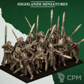 Описание картинки Feral Spearmen от 3Д-Печка по цене 1 300руб | Свободный Рынок Миниатюр - СРМ