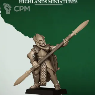 Описание картинки Feral Spearmen от 3Д-Печка по цене 1 300руб | Свободный Рынок Миниатюр - СРМ