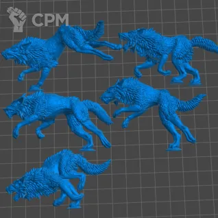 Описание картинки Fenrisian Wolves от 3Д-Печка по цене 500руб | Свободный Рынок Миниатюр - СРМ
