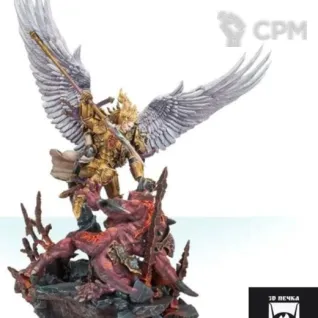 Описание картинки Sanguinius, Primarch of the Blood Angels от 3Д-Печка по цене 1 800руб | Свободный Рынок Миниатюр - СРМ