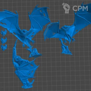 Описание картинки Fell Bats от 3Д-Печка по цене 600руб | Свободный Рынок Миниатюр - СРМ