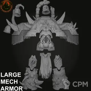 Описание картинки Large Mech Armor Bringers of Decay от 3Д-Печка по цене 2 000руб | Свободный Рынок Миниатюр - СРМ