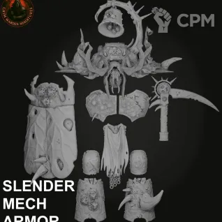 Описание картинки Bringers of Decay Slender Mech Armor от 3Д-Печка по цене 2 000руб | Свободный Рынок Миниатюр - СРМ