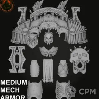 Описание картинки Medium Mech Armor Bloody Butchers от 3Д-Печка по цене 1 800руб | Свободный Рынок Миниатюр - СРМ
