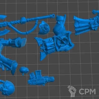 Описание картинки Blood Angels Librarian in Terminator Armour от 3Д-Печка по цене 350руб | Свободный Рынок Миниатюр - СРМ