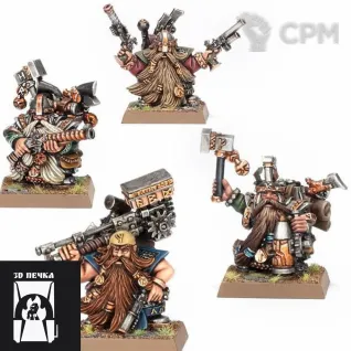 Описание картинки Dwarf Engineers от 3Д-Печка по цене 650руб | Свободный Рынок Миниатюр - СРМ