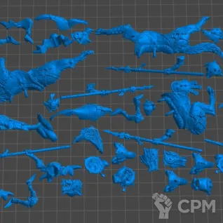 Описание картинки Snarlpack Cavalry от 3Д-Печка по цене 1 000руб | Свободный Рынок Миниатюр - СРМ
