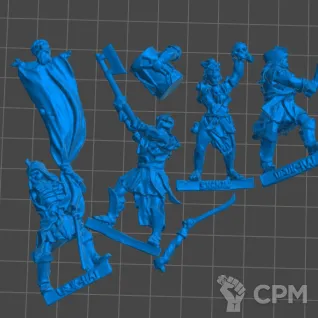 Описание картинки Uruk-hai Scout Command pack от 3Д-Печка по цене 500руб | Свободный Рынок Миниатюр - СРМ