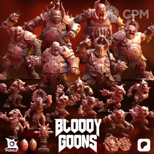 Описание картинки Bloody Goons Full Team от 3Д-Печка по цене 2 000руб | Свободный Рынок Миниатюр - СРМ