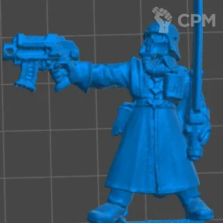 Описание картинки Steel Legion Lieutenant (Вариант 1) от 3Д-Печка по цене 150руб | Свободный Рынок Миниатюр - СРМ