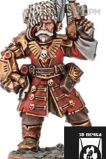 Описание картинки Vostroyan Sergeant with Laspistol and Power Fist от 3Д-Печка по цене 200руб | Свободный Рынок Миниатюр - СРМ