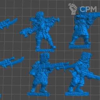 Описание картинки Vostroyan Firstborn Squad от 3Д-Печка по цене 1 000руб | Свободный Рынок Миниатюр - СРМ