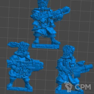 Описание картинки Vostroyan Special Weapon Troopers от 3Д-Печка по цене 400руб | Свободный Рынок Миниатюр - СРМ