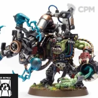 Описание картинки Big Mek With Shokk Attack Gun от 3Д-Печка по цене 300руб | Свободный Рынок Миниатюр - СРМ