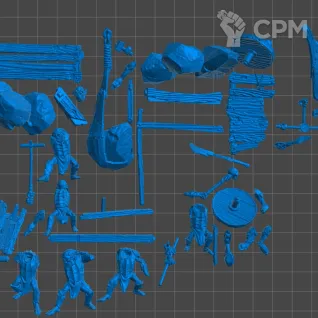 Описание картинки Gundabad Catapult Troll от 3Д-Печка по цене 3 500руб | Свободный Рынок Миниатюр - СРМ