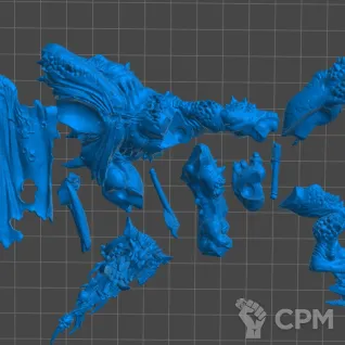 Описание картинки Throgg the Troll King от 3Д-Печка по цене 400руб | Свободный Рынок Миниатюр - СРМ