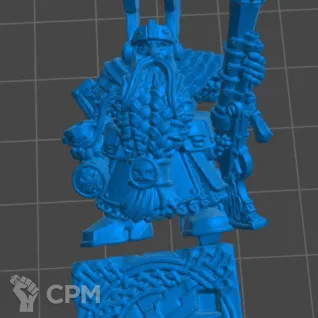 Описание картинки Dwarf Thane with Handgun on Oathstone от 3Д-Печка по цене 300руб | Свободный Рынок Миниатюр - СРМ