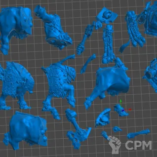 Описание картинки Bull Centaur от 3Д-Печка по цене 1 500руб | Свободный Рынок Миниатюр - СРМ